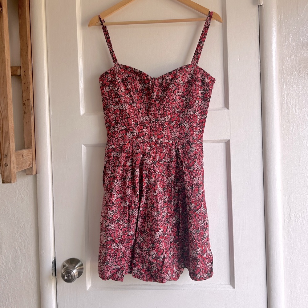 100% silk mini dress
